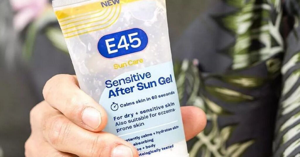 Rapid relief: e45 aftersun gel soothes skin in under a